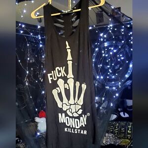 Killstar Monday slashed back tank size S